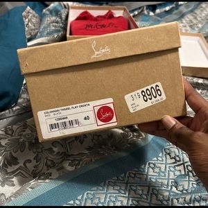 Men black sparkle Christian Louboutin Loafers